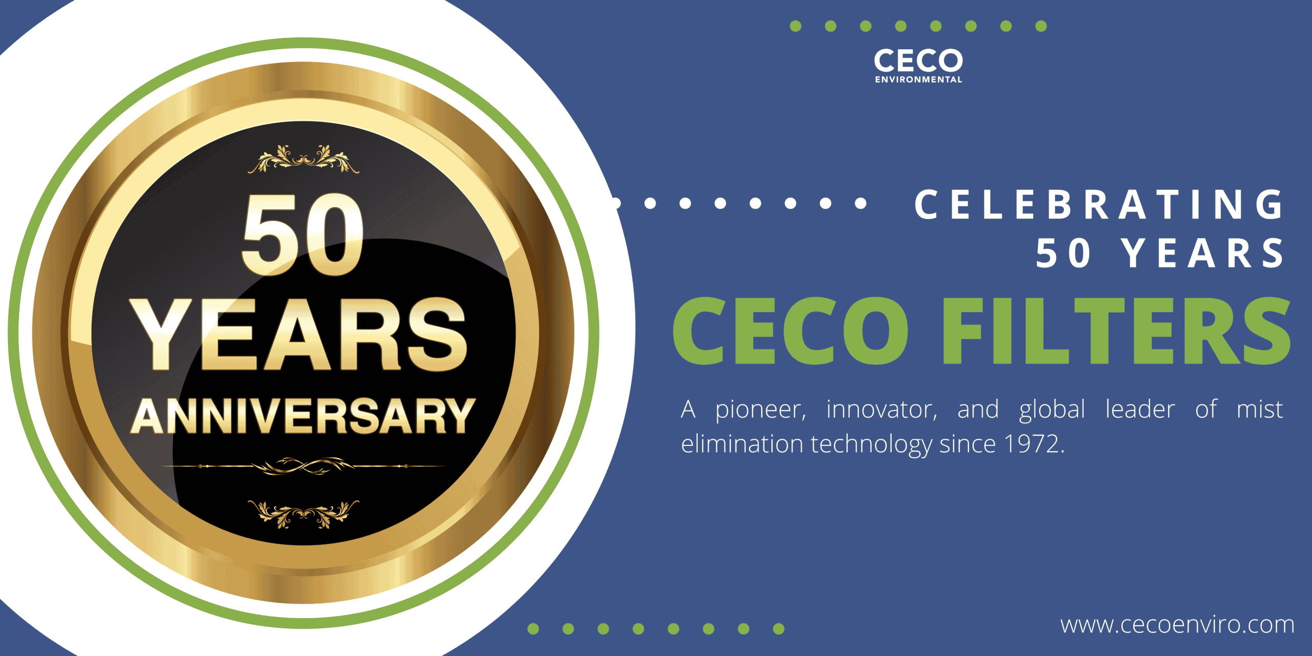 CECOFilters 50 years